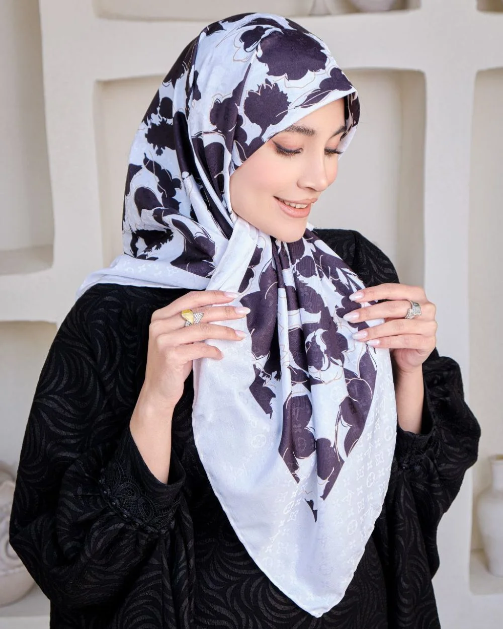 روسری ابریشم آبرنگی سایز (۱۲۰) ۲۰۲۲۵