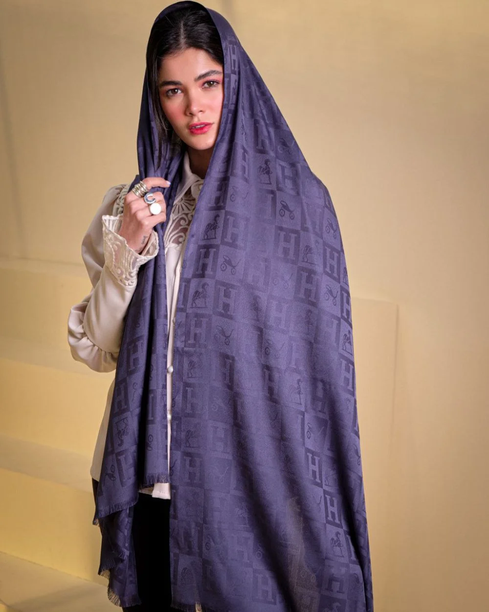 شال ابریشم ژاکارد هرمس ۲۰۲۱۰ - Image 3