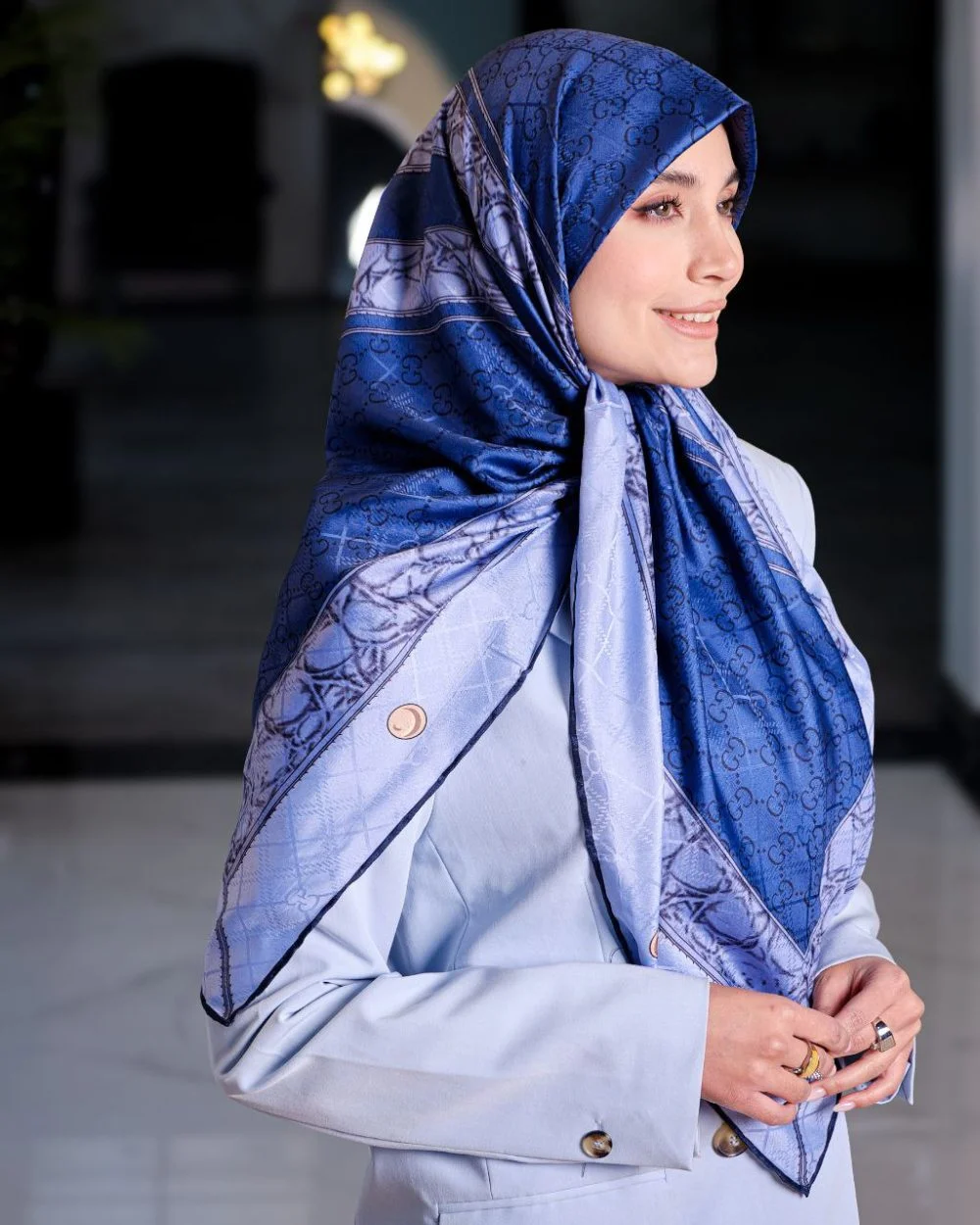 روسری ابریشم گوچی سایز (۱۲۰) ۲۰۲۲۳ - Image 5