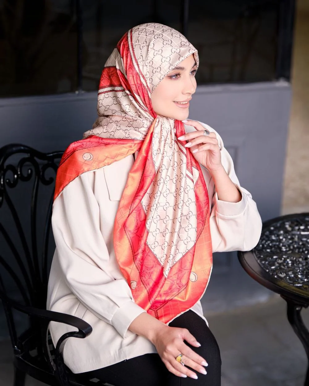 روسری ابریشم گوچی سایز (۱۲۰) ۲۰۲۲۳