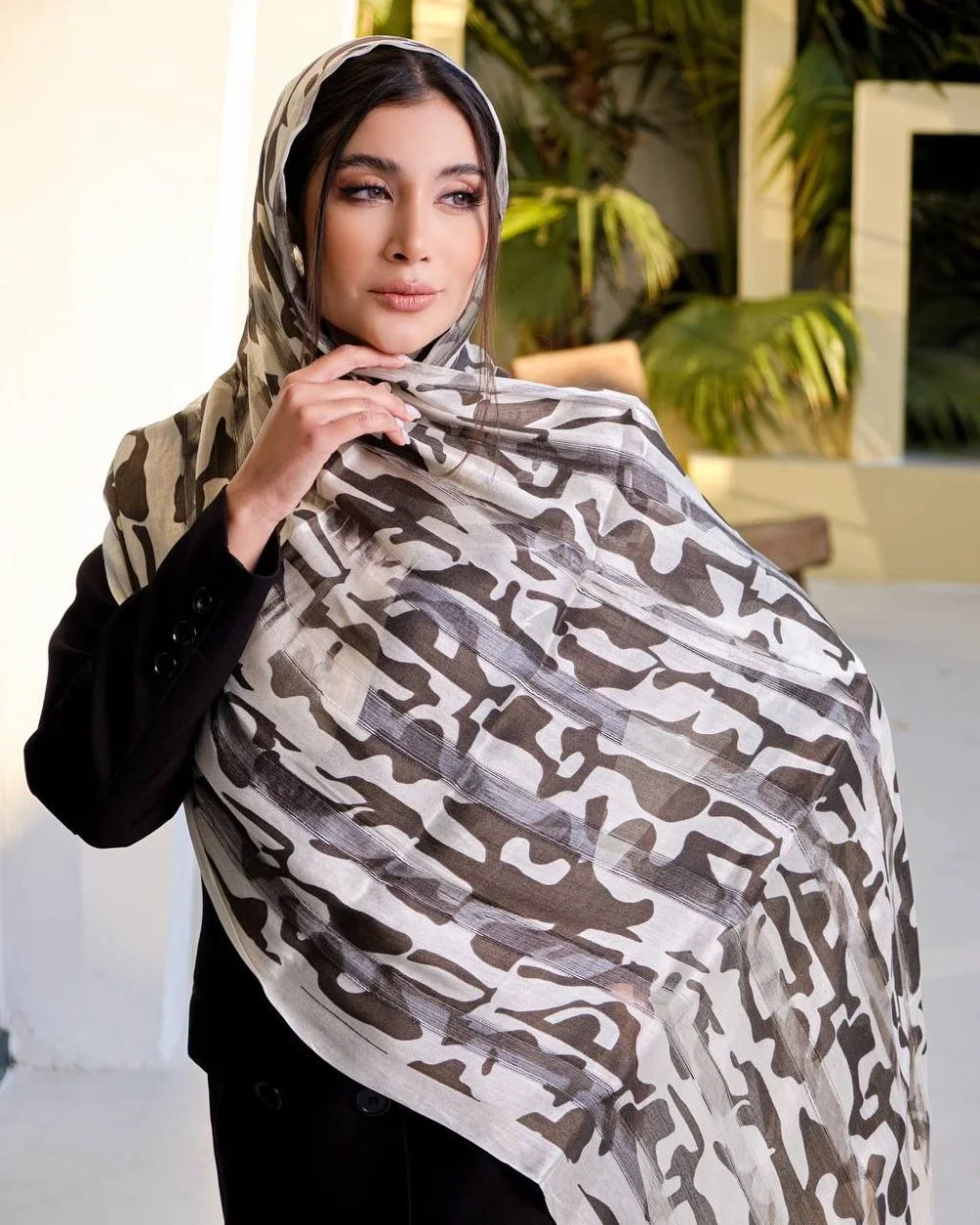 شال ابریشم میله ای 20264 BURBERRY - Image 6