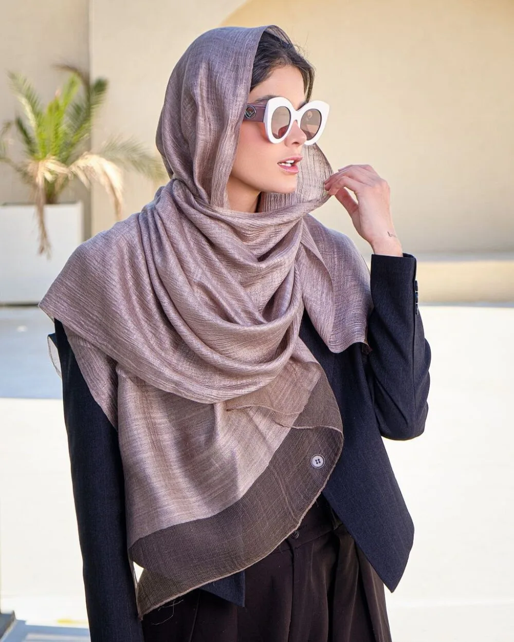 شال ویسکوز دستک تور 20501 - Image 3