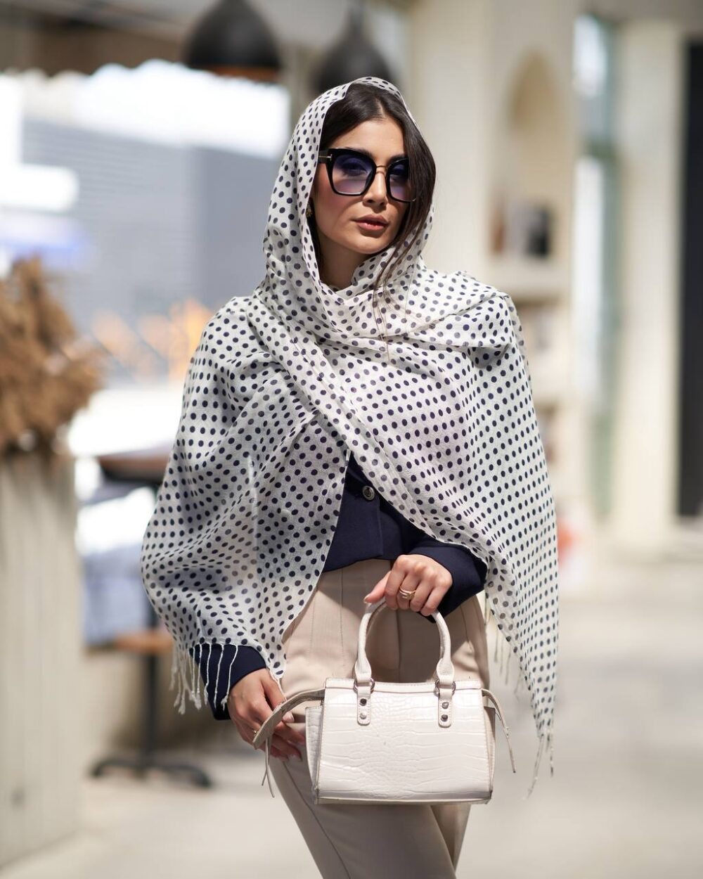 شال لینن طرحدار HQuality 20631 - Image 24