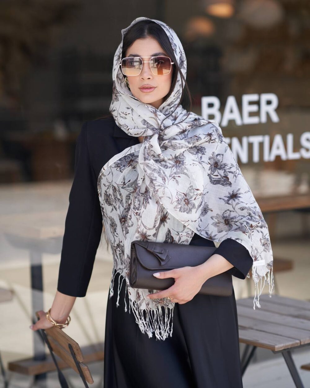 شال لینن طرحدار HQuality 20631 - Image 20
