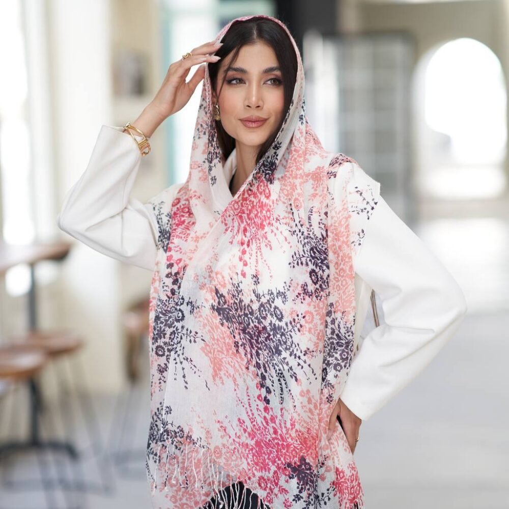 شال لینن طرحدار HQuality 20631