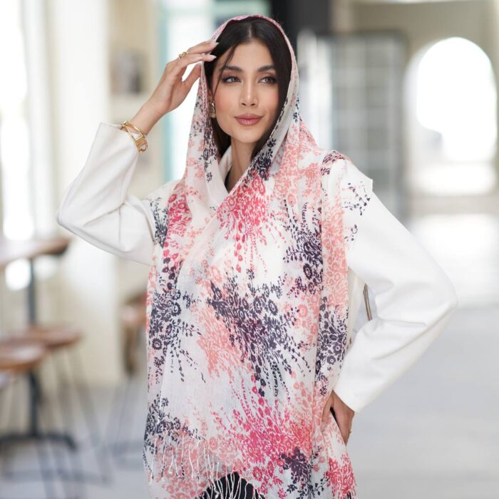 شال لینن طرحدار HQuality 20631
