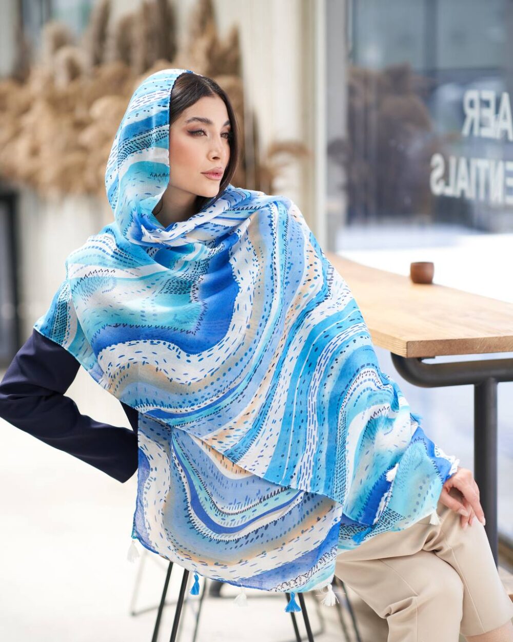 شال نخی اعلا 20630 - Image 12