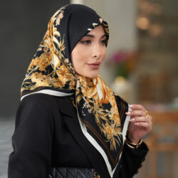 روسری ابریشم توییل دوردستدوز (قواره صد) 30167