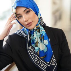 روسری ابریشم توییل دوردستدوز (قواره صد) 30180