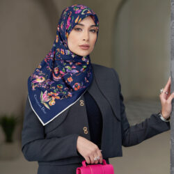 روسری ابریشم توییل دوردستدوز (قواره صد) 30178