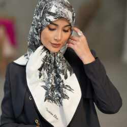 روسری ابریشم توییل دوردستدوز (قواره صد) 30175