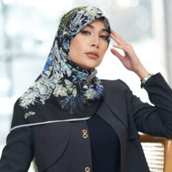 روسری ابریشم توییل دوردستدوز (قواره صد) 30172