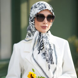 روسری ابریشم توییل دوردستدوز (قواره صد) 30176