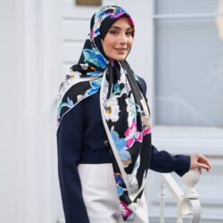 روسری ابریشم ژاکارد قواره 140 30210