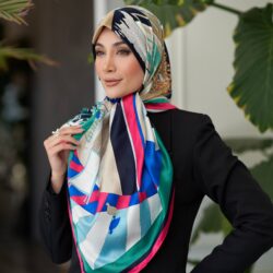 روسری ابریشم ژاکارد قواره 120 30205