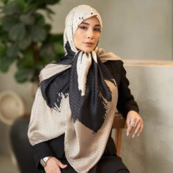 روسری ابریشم ژاکارد قواره 140 30199