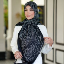 روسری ابریشم ژاکارد قواره 140 30212