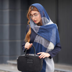 شال نخی دورنگ 20683