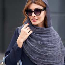 شال لینن اعلا تکرنگ 20712