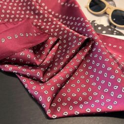 مینی‌اسکارف ابریشم‌توییل ترمه ریز 30213