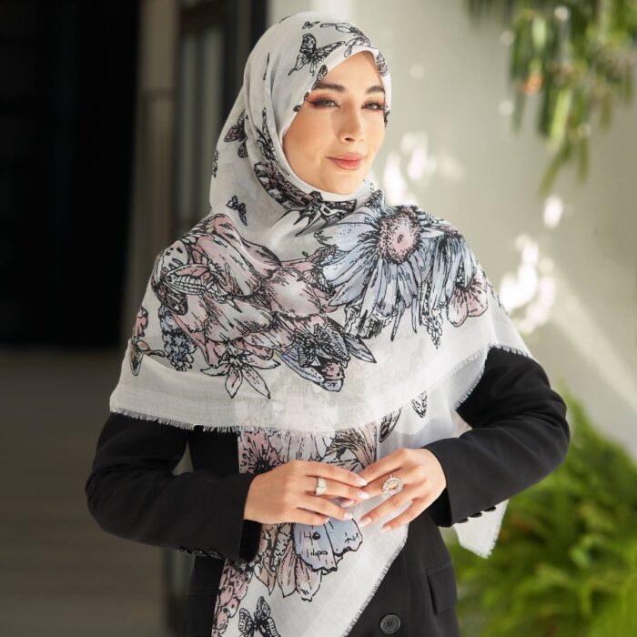 روسری نخی پروانه (قواره 140) 30248
